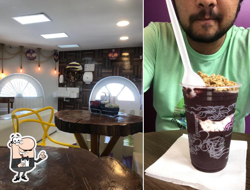 O interior do Top Frozen Açaí