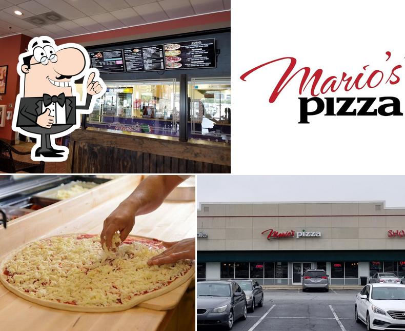 Look at the image of Mario's Pizza