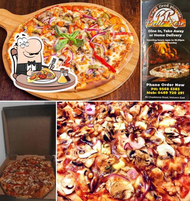 Try out pizza at Belle Rose Wood Fired Pizza