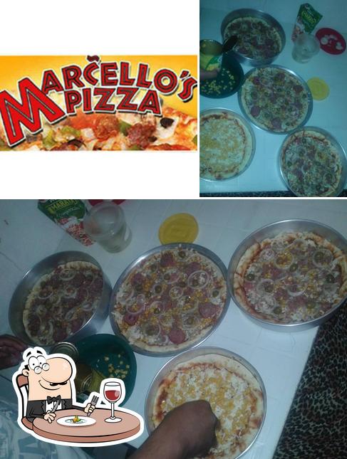 Comida em Marcello's Pizzas