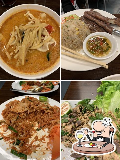 Еда в "Asiannights Lao-Thai Cuisine & Bar"