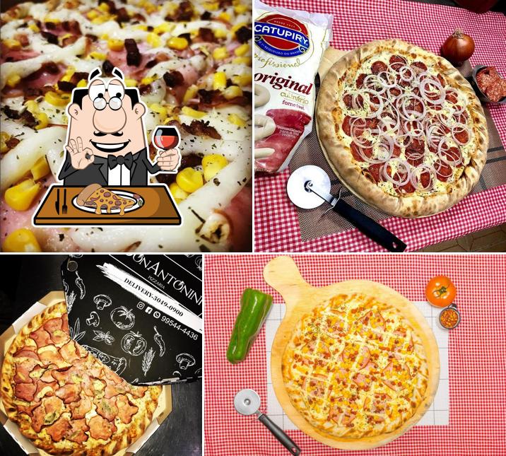 Peça diferentes tipos de pizza