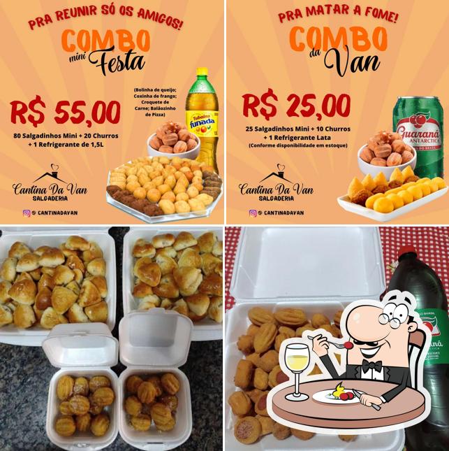 Comida em Cantina da Van