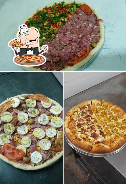 Experimente pizza no Pizzaria Sabor Da Massa