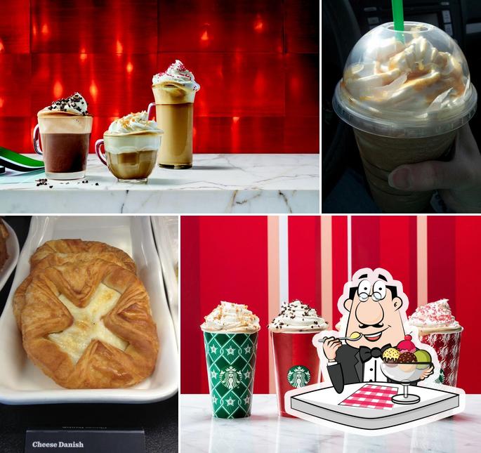 "Starbucks" предлагает разнообразный выбор сладких блюд