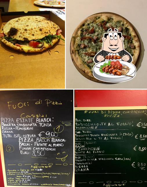 Voici l’image indiquant la nourriture et tableau noir sur Fuori di Pizza (Roncade)