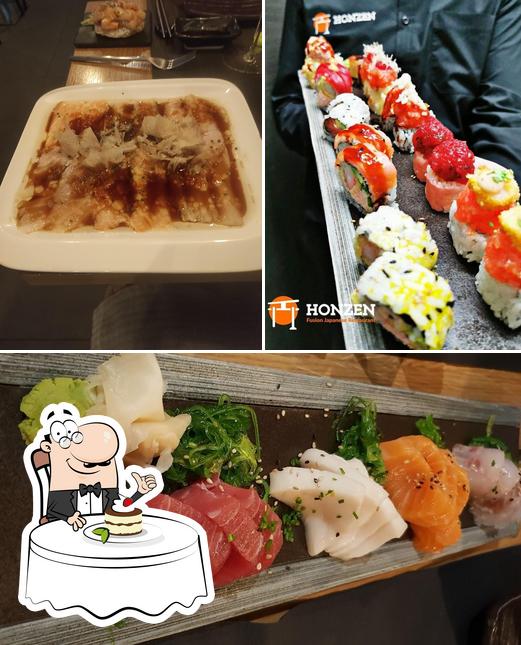 Honzen Fusion Restaurant propose une sélection de plats sucrés