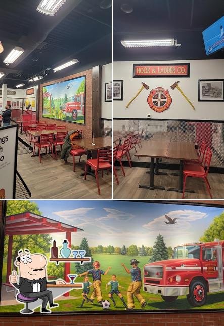 Voici l’image affichant la intérieur et extérieur sur Firehouse Subs