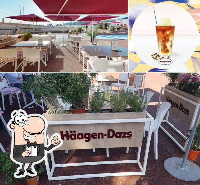 Among various things one can find interior and beer at Häagen-Dazs