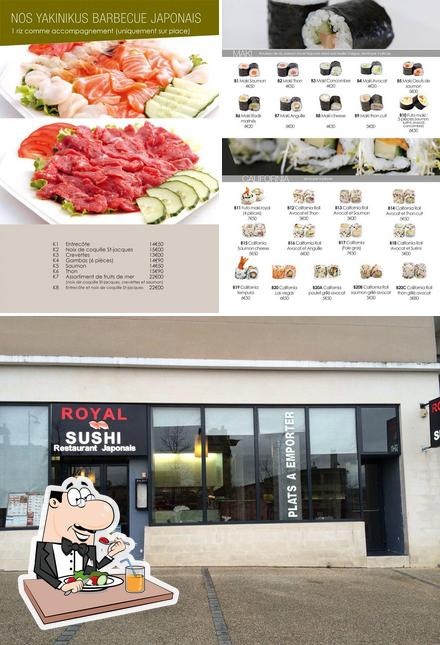 L’image de la nourriture et intérieur concernant Royal Sushi