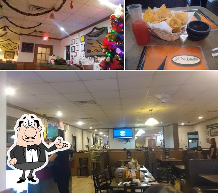 The picture of Mr Pancho’s interior and dessert