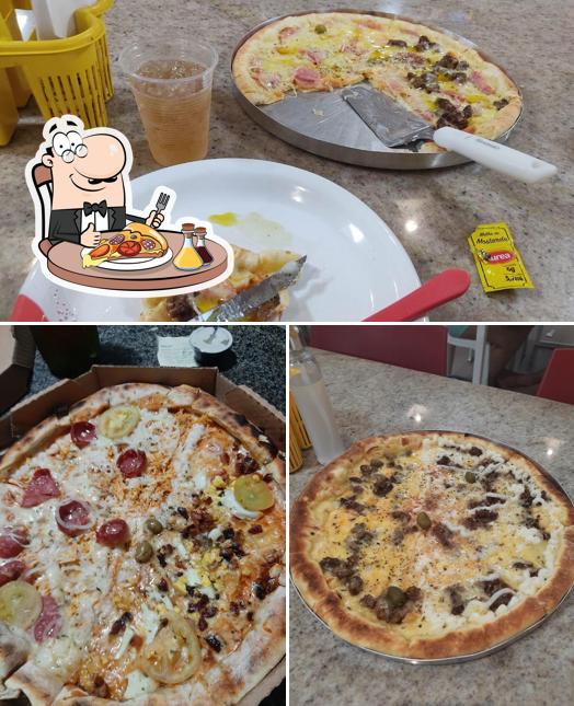 Escolha pizza no Pizzaria Forno a Lenha centro