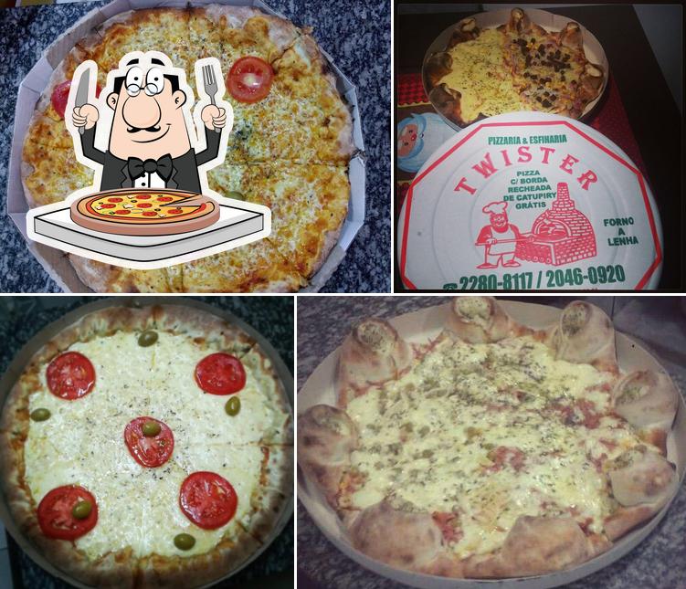 Consiga diferentes variedades de pizza