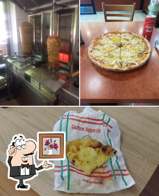 Among various things one can find interior and food at Pizzeria Side Engelskirchen