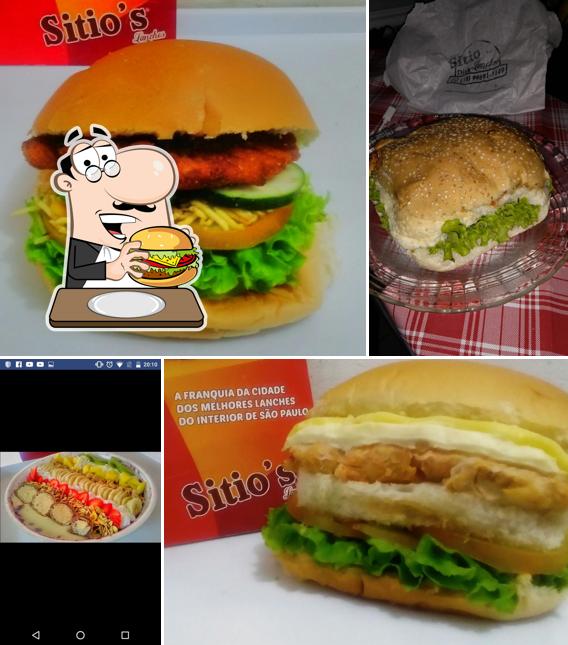 Hambúrguer em Sitio's Lanches