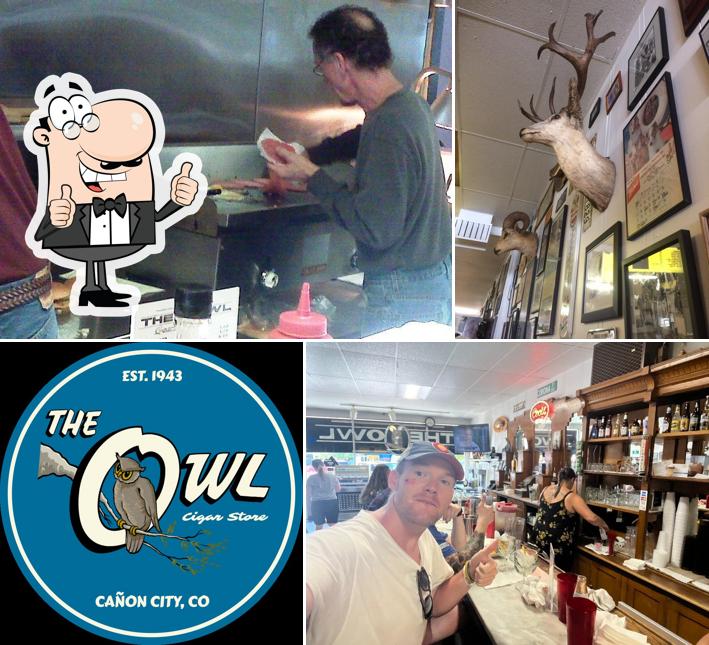 Look at the picture of Owl Cigar Store
