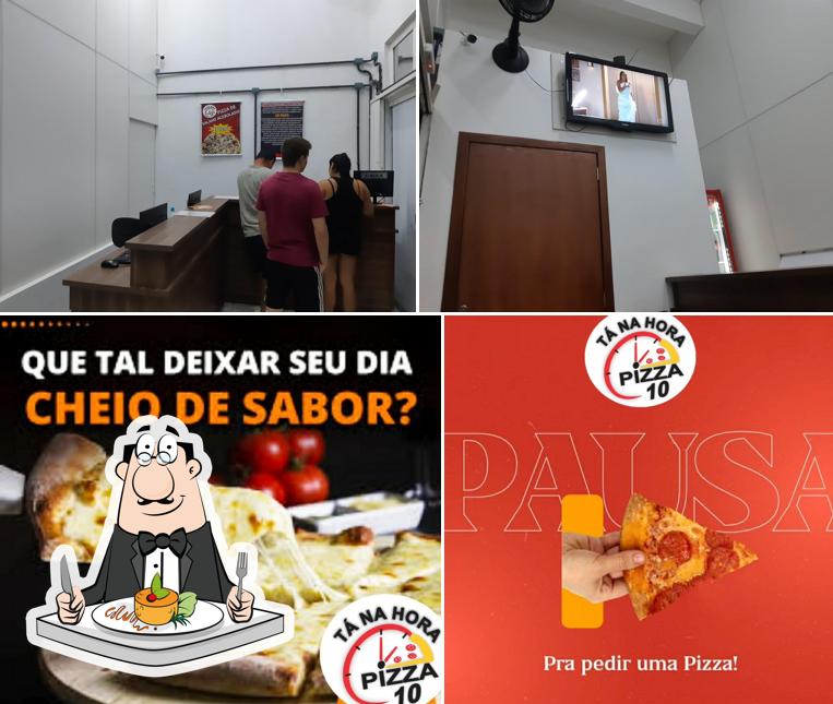 Esta é a ilustração ilustrando comida e interior no Ta na hora pizza 10