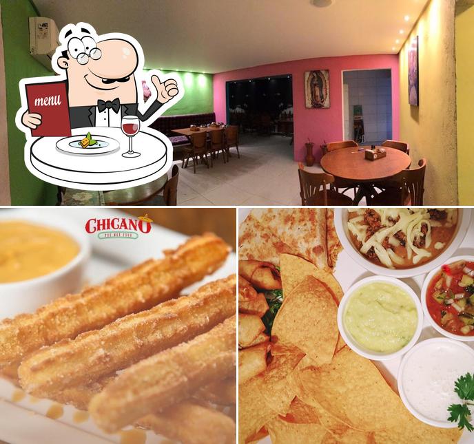 Take a look at the photo displaying food and interior at Chicano Tex Mex Food