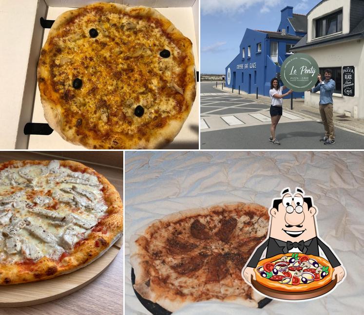 A Le Penty: Pizzeria & Cave, vous pouvez essayer des pizzas