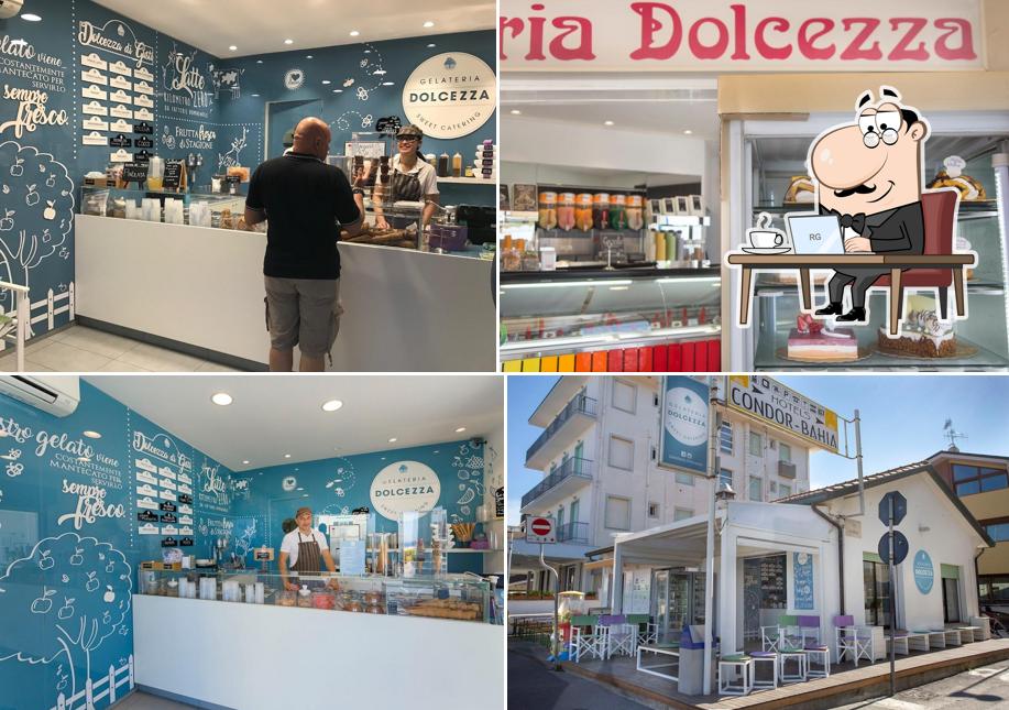 Gli interni di Gelateria Dolcezza