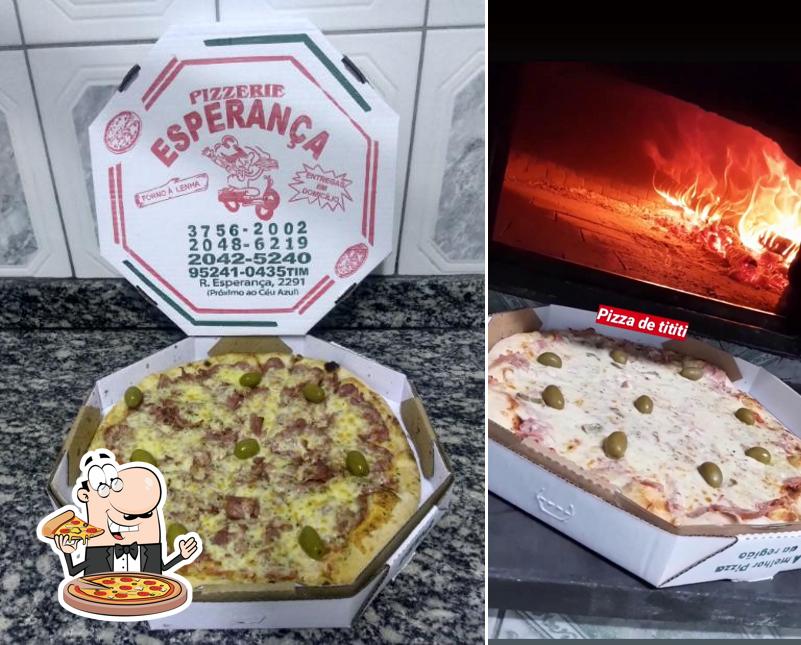 Escolha diversos tipos de pizza