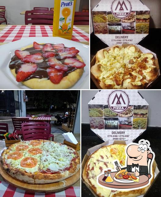 Peça diferentes variedades de pizza