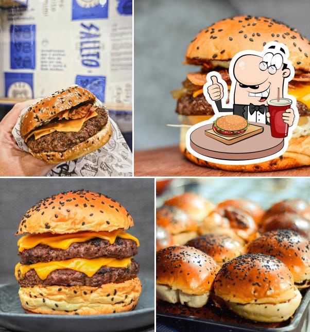 Peça um hambúrguer no Sallto Burger