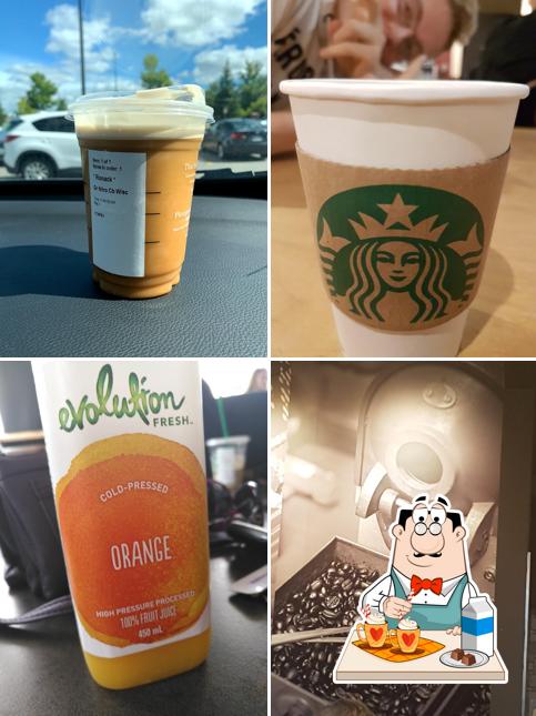 Order various drinks provided by Starbucks