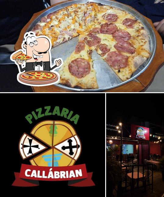 No Pizzaria Callábrian, você pode provar pizza