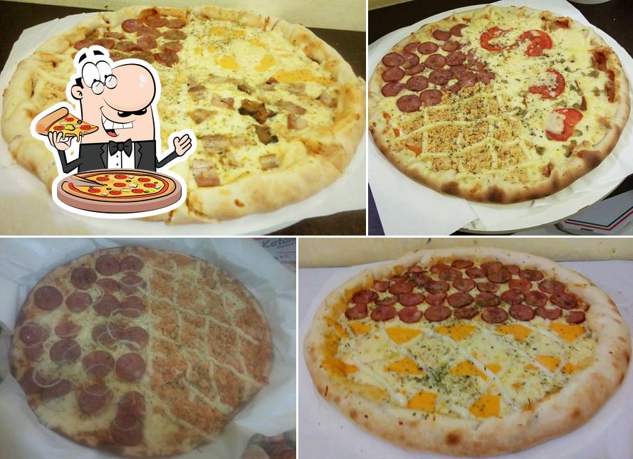 Peça diversos estilos de pizza