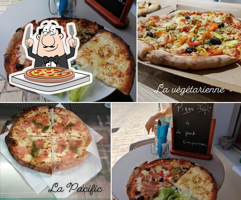 Prenez différents types de pizzas