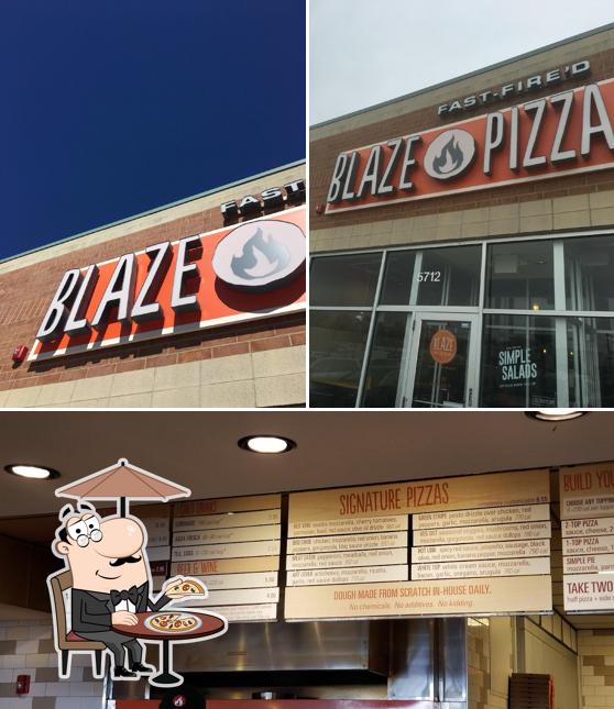 La parte exterior de Blaze Pizza