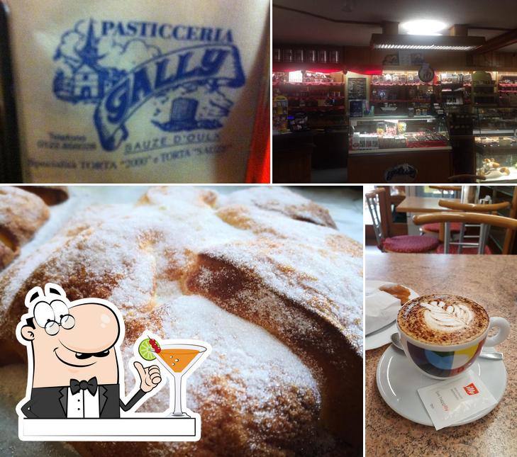 La foto di bevanda e cibo da Pasticceria Gelateria Gally