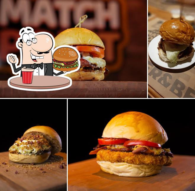 Peça um hambúrguer no Match Point - Burger & Beer