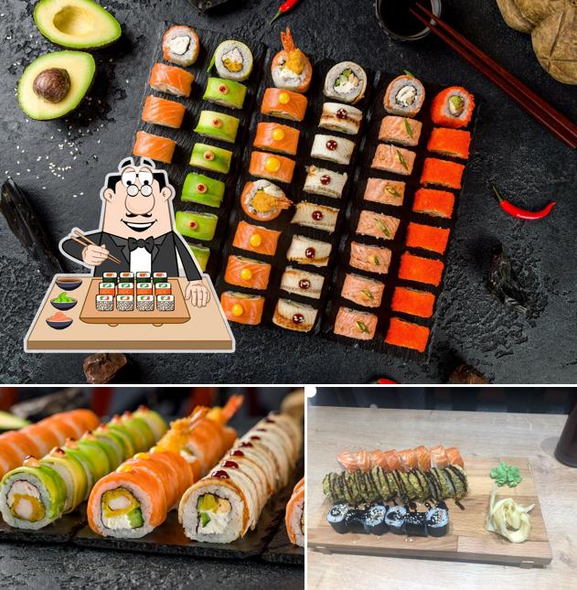 Les sushi sont offerts par Vkus i Losos