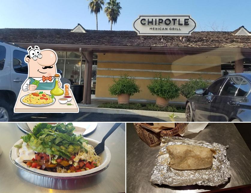 The photo of food and exterior at Chipotle Mexican Grill