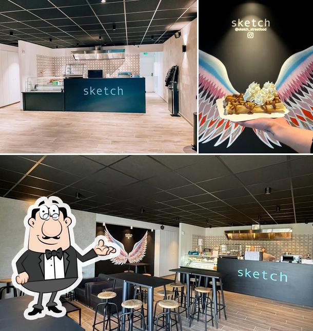 L’image de la intérieur et nourriture concernant Sketch Street Food