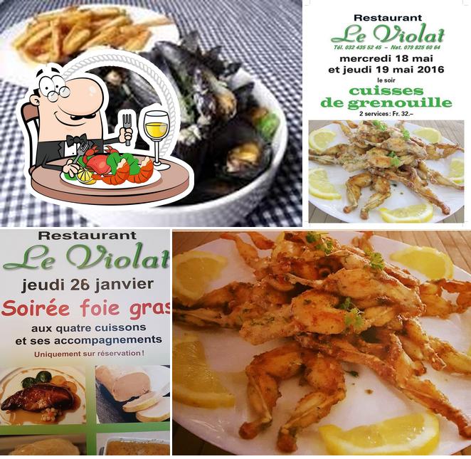 Get seafood at Restaurant le Violat