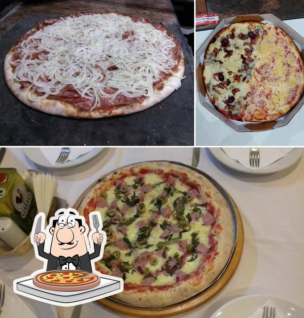 Consiga pizza no Pizzaria Verdes Lírios