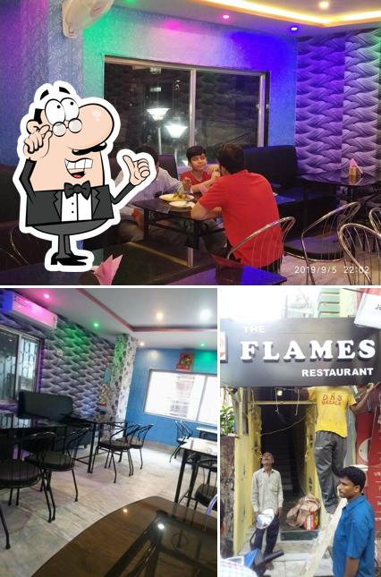 The interior of The FLAMES Restaurant