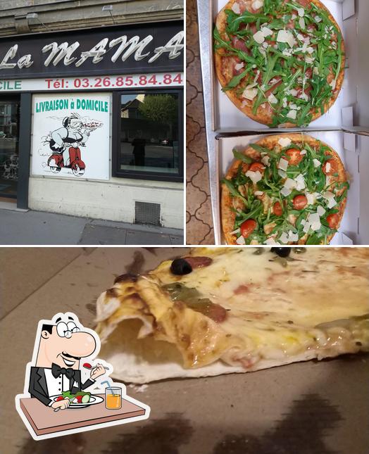 L’image de la nourriture et intérieur de Pizza la Mama’s