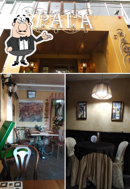 The interior of cafe "Prague"