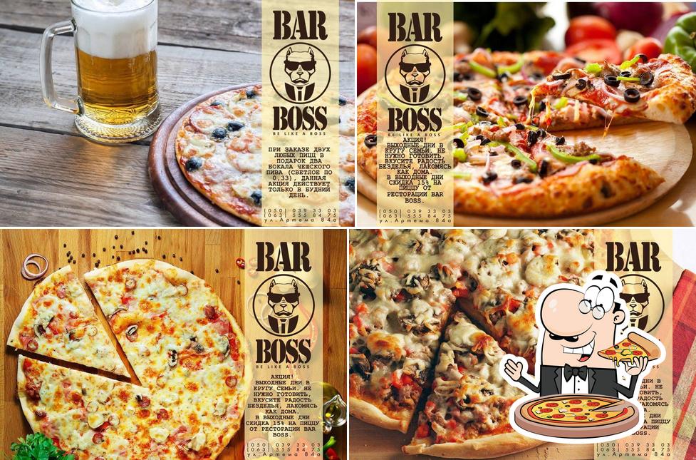Probiert eine Pizza bei Bar Boss
