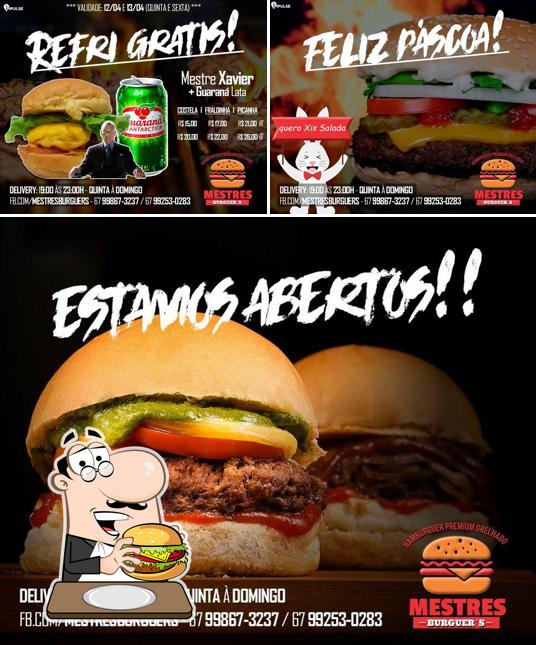 Hambúrguer em Mestres Burguer's Delivery