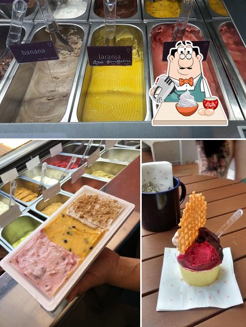 Oni-Uno ateliê de gelato serve uma variedade de pratos doces