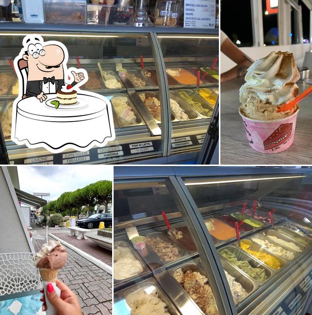 Gelateria IL FARO offre un nombre de desserts