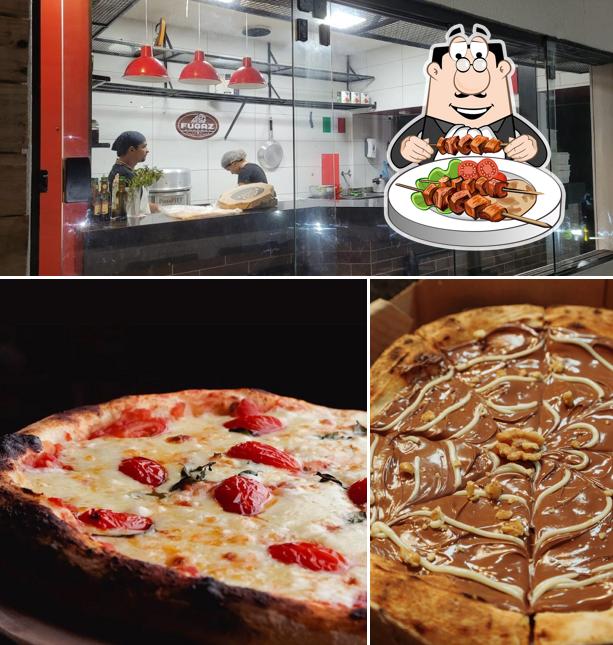 Esta é a imagem ilustrando comida e interior a Fugaz Gourmet Pizzaria Italiana