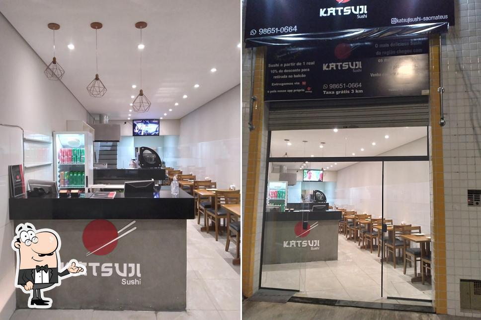 O interior do Katsuji Sushi 1 Real - São Mateus