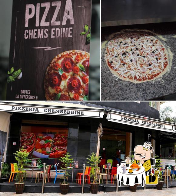 Pizza Chems Edine se distingue par sa nourriture et intérieur