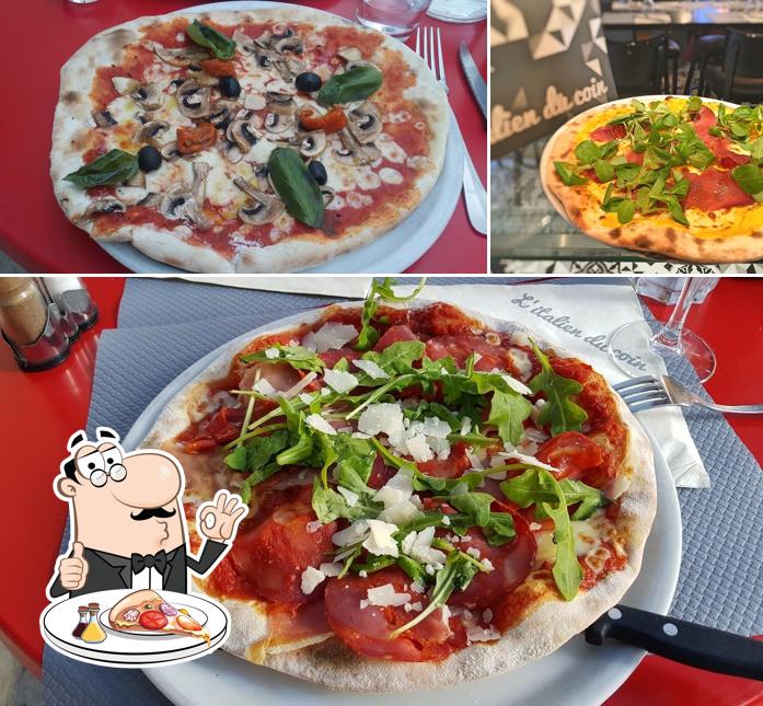 Essayez des pizzas à L'Italien du Coin